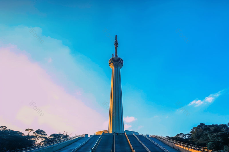 夕阳下的珠江城市地标建筑摄影图,高清,摄影图,摄影图片,图片大全,摄影图免费下载